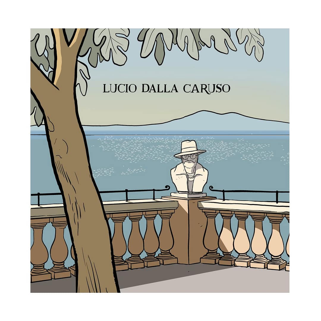 La copertina di Caruso di Lucio Dalla disegnata da Alessandro Baronciani