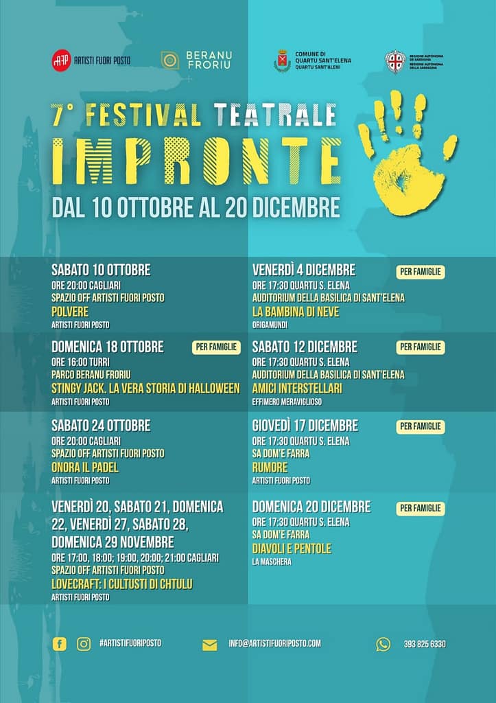 Locandina del 7° Festival teatrale Impronte