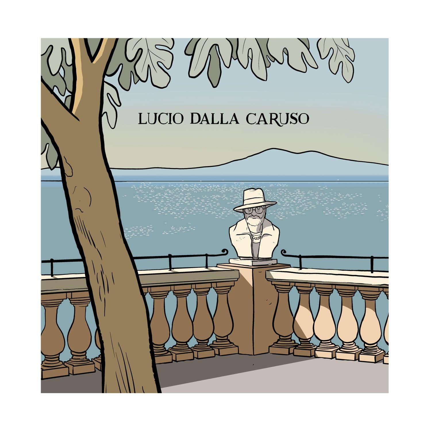 La copertina di Caruso di Lucio Dalla disegnata da Alessandro Baronciani