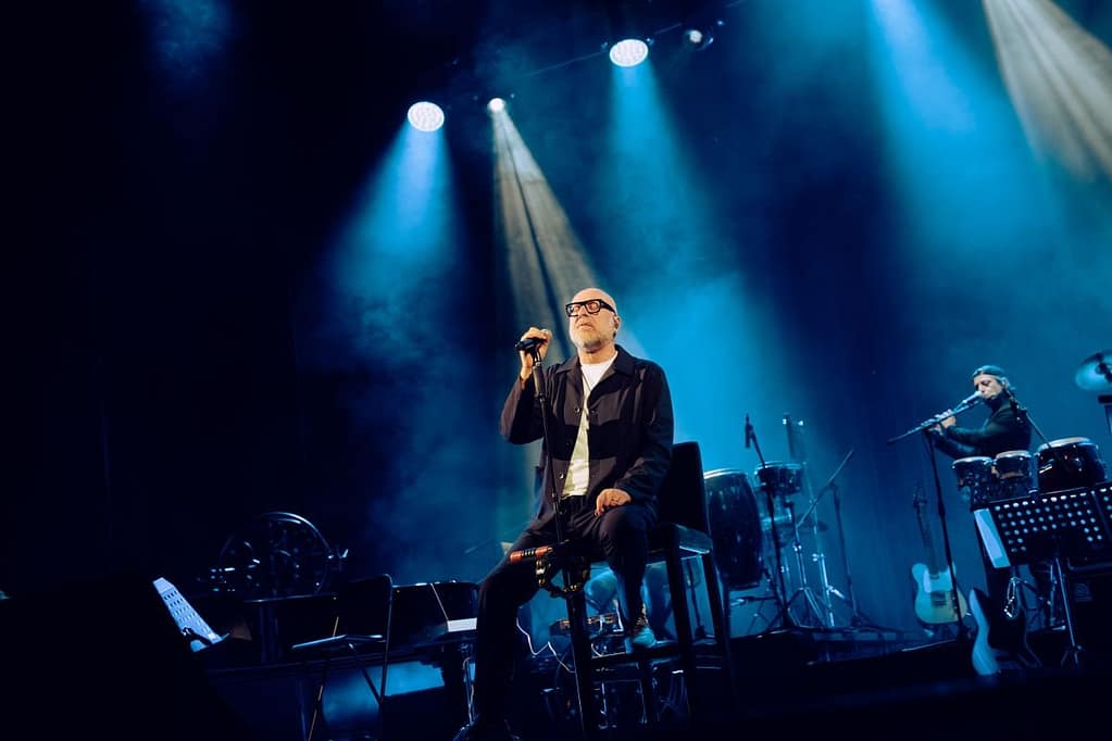 Mario Biondi in concerto sul palco